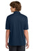 Sport-Tek K469/TK469 Mens Dri-Mesh Moisture Wicking Short Sleeve Polo Shirt Navy Blue Model Back