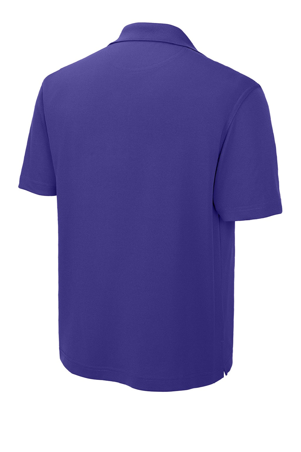 Sport-Tek K469/TK469 Mens Dri-Mesh Moisture Wicking Short Sleeve Polo Shirt Purple Flat Back