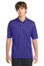 Sport-Tek K469/TK469 Mens Dri-Mesh Moisture Wicking Short Sleeve Polo Shirt Purple Model Front