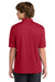 Sport-Tek K469/TK469 Mens Dri-Mesh Moisture Wicking Short Sleeve Polo Shirt Red Model Back