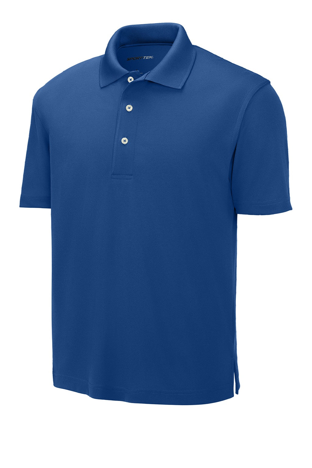 Sport-Tek K469/TK469 Mens Dri-Mesh Moisture Wicking Short Sleeve Polo Shirt Royal Blue Flat Front