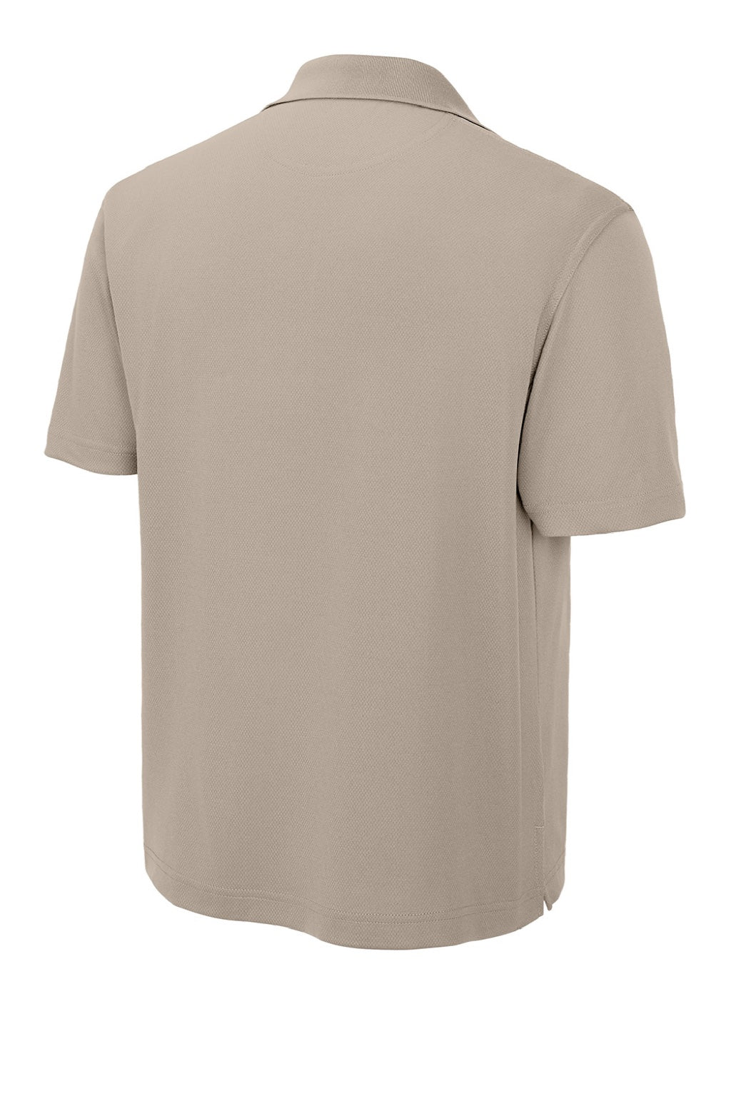 Sport-Tek K469/TK469 Mens Dri-Mesh Moisture Wicking Short Sleeve Polo Shirt Sandstone Flat Back