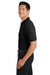 Port Authority K500P/TLK500P Mens Silk Touch Wrinkle Resistant Short Sleeve Polo Shirt w/ Pocket Black Model Side
