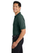 Port Authority K500P/TLK500P Mens Silk Touch Wrinkle Resistant Short Sleeve Polo Shirt w/ Pocket Dark Green Model Side