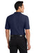Port Authority K500P/TLK500P Mens Silk Touch Wrinkle Resistant Short Sleeve Polo Shirt w/ Pocket Navy Blue Model Back