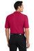 Port Authority K500P/TLK500P Mens Silk Touch Wrinkle Resistant Short Sleeve Polo Shirt w/ Pocket Red Model Back