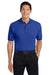Port Authority K500P/TLK500P Mens Silk Touch Wrinkle Resistant Short Sleeve Polo Shirt w/ Pocket Royal Blue Model Front