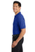 Port Authority K500P/TLK500P Mens Silk Touch Wrinkle Resistant Short Sleeve Polo Shirt w/ Pocket Royal Blue Model Side
