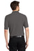 Port Authority K500/TLK500/K500ES Mens Silk Touch Wrinkle Resistant Short Sleeve Polo Shirt Heather Charcoal Grey Model Back