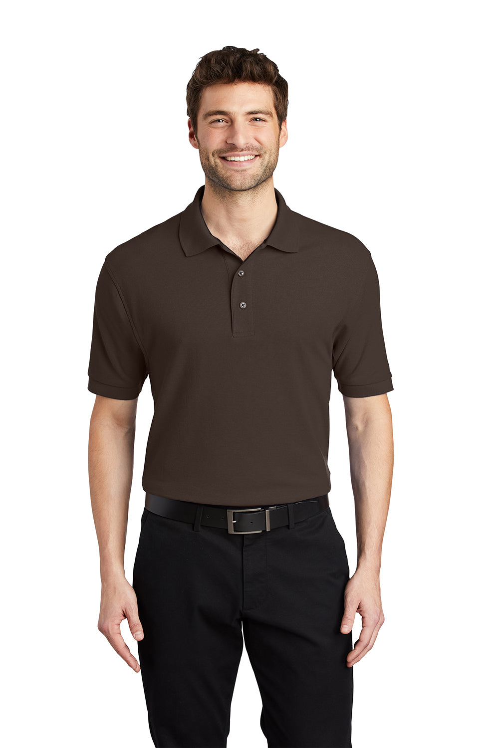 Polo Masculina Port Authority TLK500 - Piquê 65/35 Algodão/Poliéster
