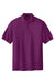 Port Authority K500/TLK500/K500ES Mens Silk Touch Wrinkle Resistant Short Sleeve Polo Shirt Deep Berry Purple Flat Front