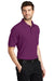 Port Authority K500/TLK500/K500ES Mens Silk Touch Wrinkle Resistant Short Sleeve Polo Shirt Deep Berry Purple Model 3q