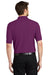 Port Authority K500/TLK500/K500ES Mens Silk Touch Wrinkle Resistant Short Sleeve Polo Shirt Deep Berry Purple Model Back