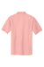 Port Authority K500/TLK500/K500ES Mens Silk Touch Wrinkle Resistant Short Sleeve Polo Shirt Light Pink Flat Back