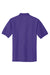 Port Authority K500/TLK500/K500ES Mens Silk Touch Wrinkle Resistant Short Sleeve Polo Shirt Purple Flat Back