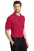 Port Authority K500/TLK500/K500ES Mens Silk Touch Wrinkle Resistant Short Sleeve Polo Shirt Red Model 3q