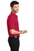 Port Authority K500/TLK500/K500ES Mens Silk Touch Wrinkle Resistant Short Sleeve Polo Shirt Red Model Side