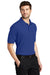 Port Authority K500/TLK500/K500ES Mens Silk Touch Wrinkle Resistant Short Sleeve Polo Shirt Royal Blue Model 3q