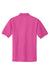 Port Authority K500/TLK500/K500ES Mens Silk Touch Wrinkle Resistant Short Sleeve Polo Shirt Tropical Pink Flat Back