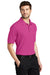 Port Authority K500/TLK500/K500ES Mens Silk Touch Wrinkle Resistant Short Sleeve Polo Shirt Tropical Pink Model 3q