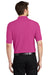 Port Authority K500/TLK500/K500ES Mens Silk Touch Wrinkle Resistant Short Sleeve Polo Shirt Tropical Pink Model Back