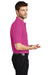 Port Authority K500/TLK500/K500ES Mens Silk Touch Wrinkle Resistant Short Sleeve Polo Shirt Tropical Pink Model Side