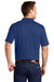 Port Authority K5200 Mens Silk Touch Performance Moisture Wicking Short Sleeve Polo Shirt Royal Blue Model Back