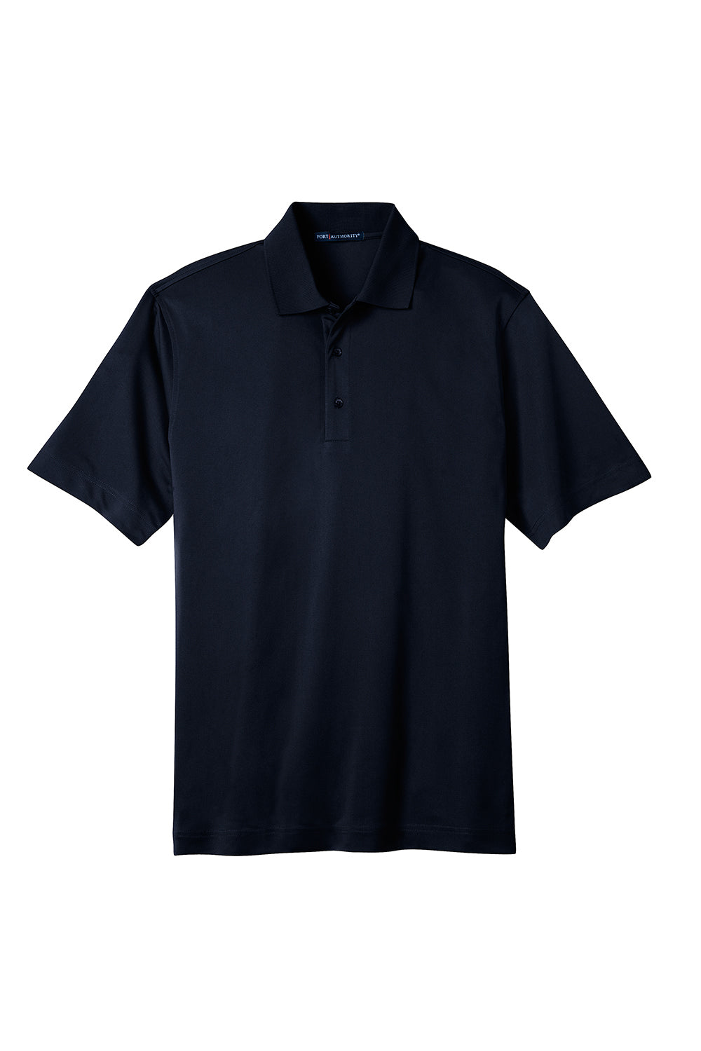 Port Authority K527/TLK527 Mens Tech Moisture Wicking Short Sleeve Polo Shirt Dark Navy Blue Flat Front