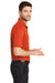 Port Authority K528 Mens Performance Moisture Wicking Short Sleeve Polo Shirt Autumn Orange Model Side