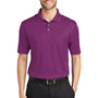 Port Authority Mens Performance Moisture Wicking Short Sleeve Polo Shirt - Violet Purple