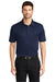Port Authority K540P Mens Silk Touch Performance Moisture Wicking Short Sleeve Polo Shirt w/ Pocket Navy Blue Model Front