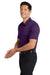 Port Authority K540/TLK540 Mens Silk Touch Performance Moisture Wicking Short Sleeve Polo Shirt Bright Purple Model Side
