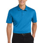 Port Authority Mens Silk Touch Performance Moisture Wicking Short Sleeve Polo Shirt - Brilliant Blue