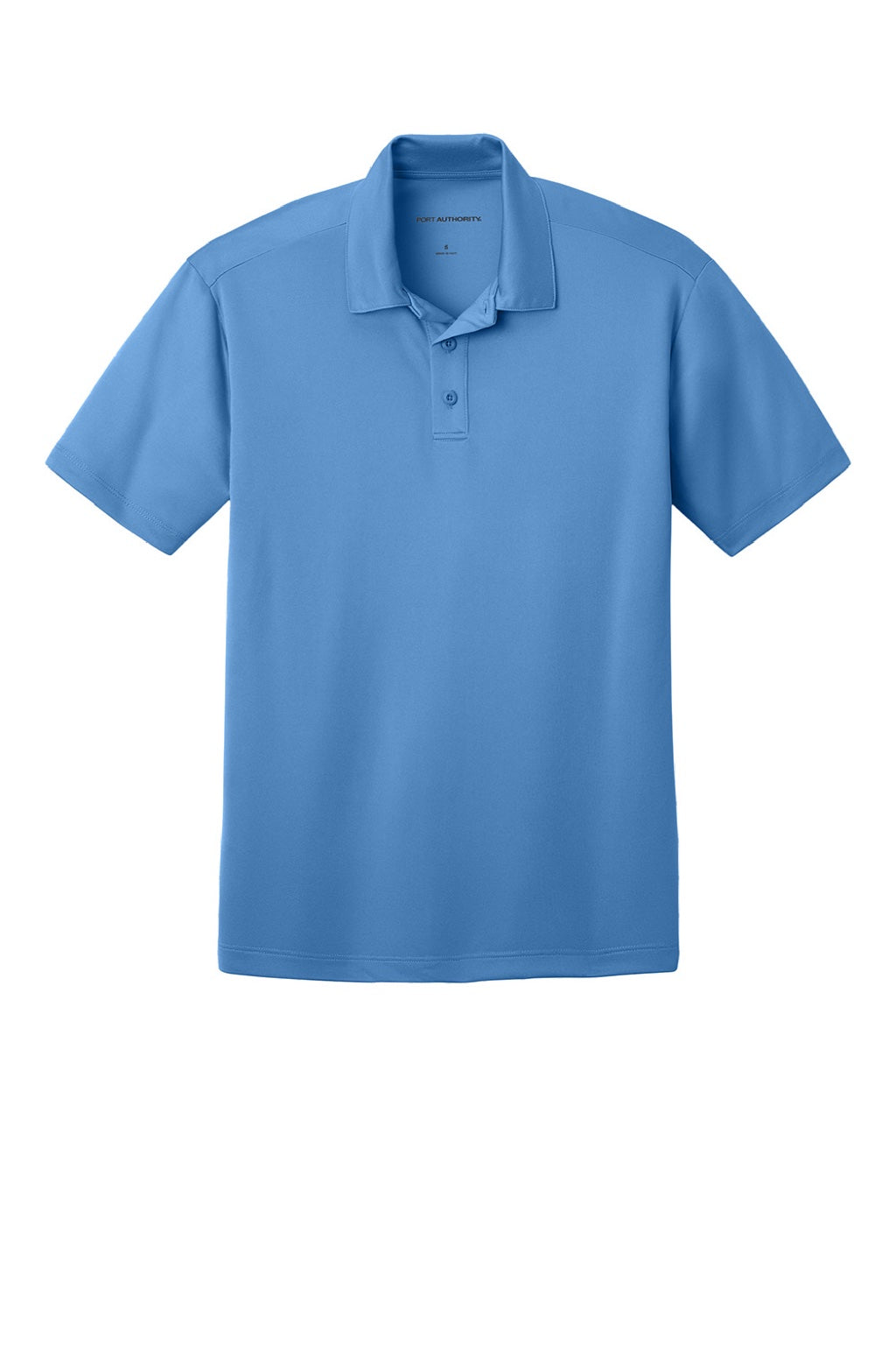 Port Authority K540/TLK540 Mens Silk Touch Performance Moisture Wicking Short Sleeve Polo Shirt Carolina Blue Flat Front