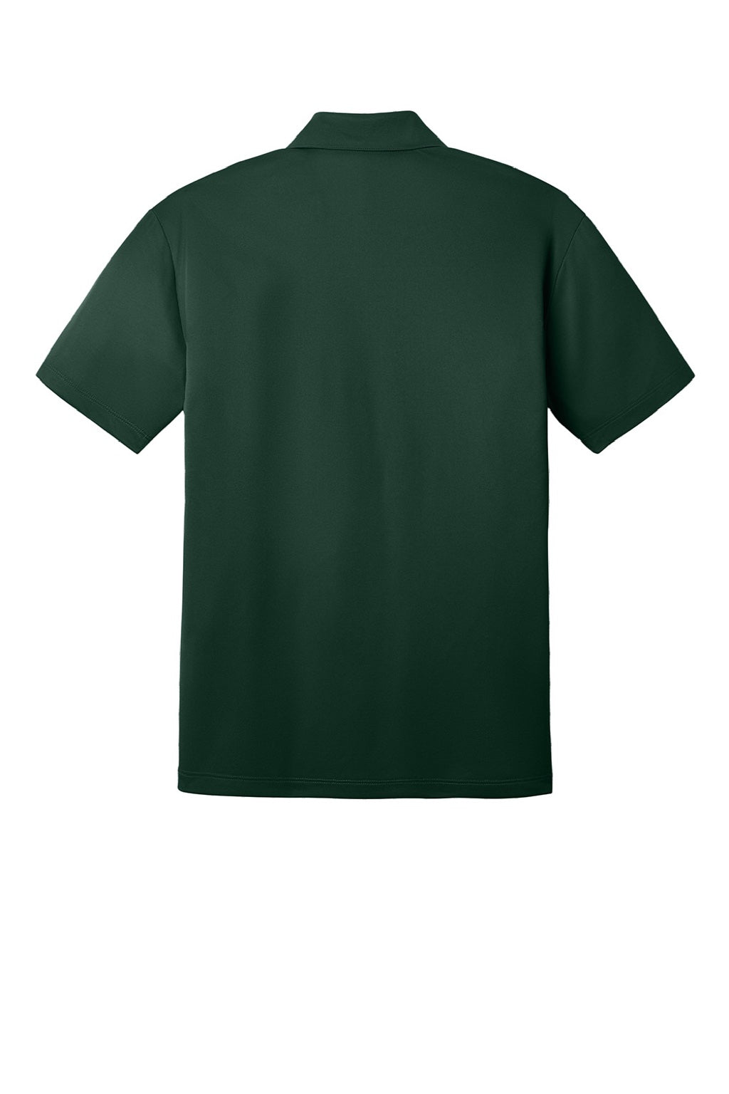 Port Authority K540/TLK540 Mens Silk Touch Performance Moisture Wicking Short Sleeve Polo Shirt Dark Green Flat Back