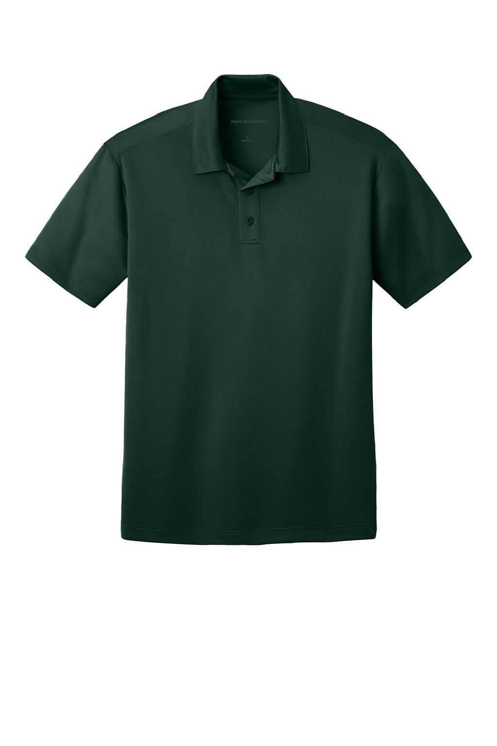 Port Authority K540/TLK540 Mens Silk Touch Performance Moisture Wicking Short Sleeve Polo Shirt Dark Green Flat Front