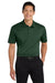 Port Authority K540/TLK540 Mens Silk Touch Performance Moisture Wicking Short Sleeve Polo Shirt Dark Green Model Front