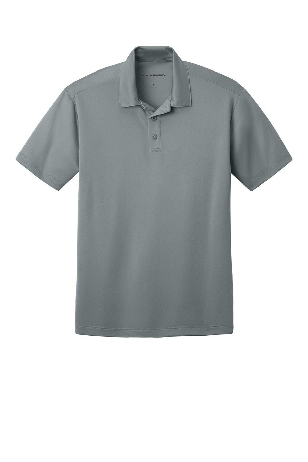 Port Authority K540/TLK540 Mens Silk Touch Performance Moisture Wicking Short Sleeve Polo Shirt Gusty Grey Flat Front