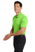 Port Authority K540/TLK540 Mens Silk Touch Performance Moisture Wicking Short Sleeve Polo Shirt Lime Green Model Side