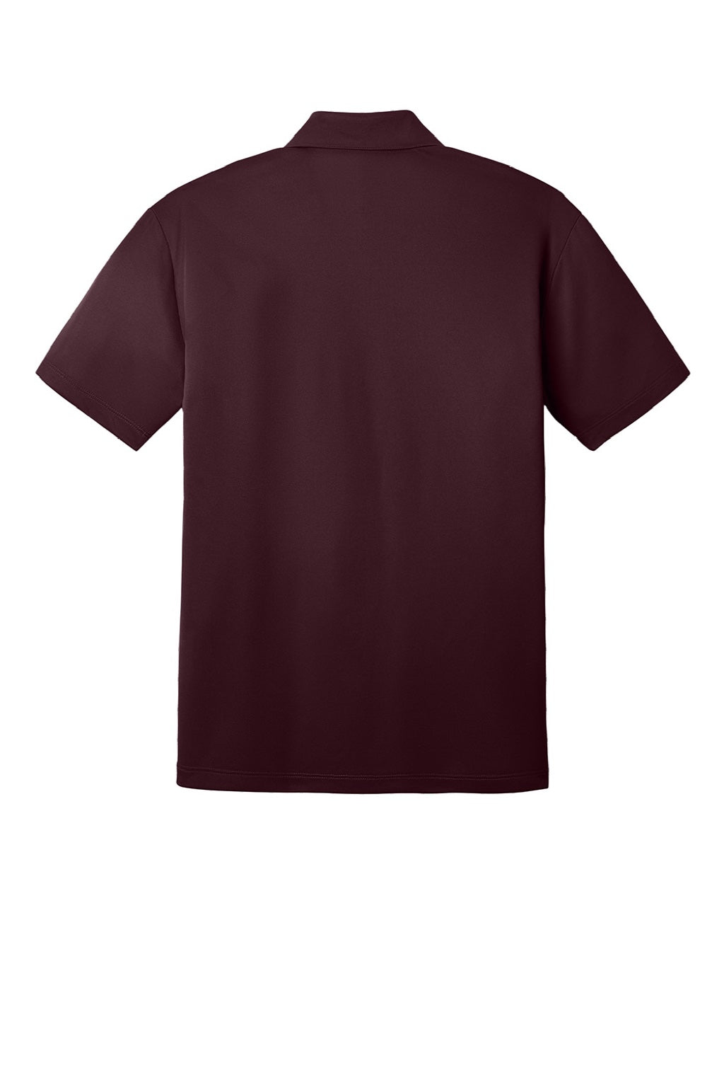 Port Authority K540/TLK540 Mens Silk Touch Performance Moisture Wicking Short Sleeve Polo Shirt Maroon Flat Back