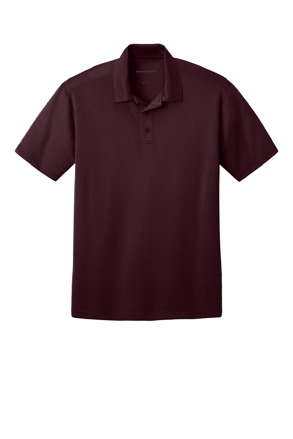 Port Authority K540/TLK540 Mens Silk Touch Performance Moisture Wicking Short Sleeve Polo Shirt Maroon Flat Front