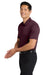 Port Authority K540/TLK540 Mens Silk Touch Performance Moisture Wicking Short Sleeve Polo Shirt Maroon Model Side