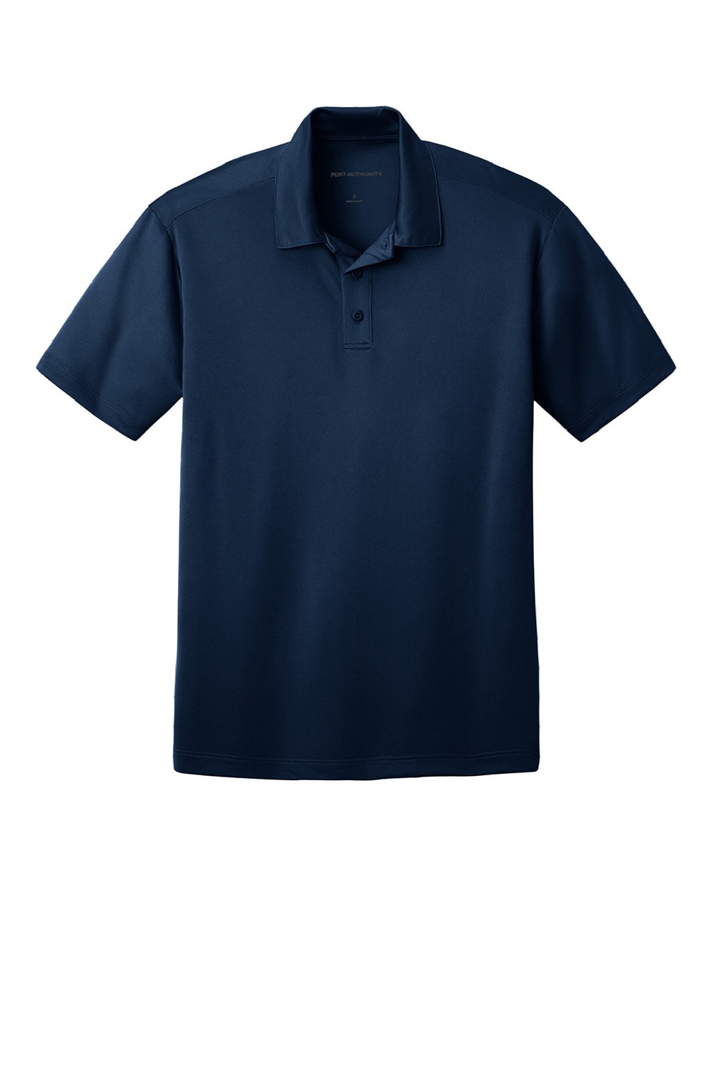 Port Authority K540/TLK540 Mens Silk Touch Performance Moisture Wicking Short Sleeve Polo Shirt Navy Blue Flat Front