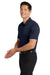 Port Authority K540/TLK540 Mens Silk Touch Performance Moisture Wicking Short Sleeve Polo Shirt Navy Blue Model Side