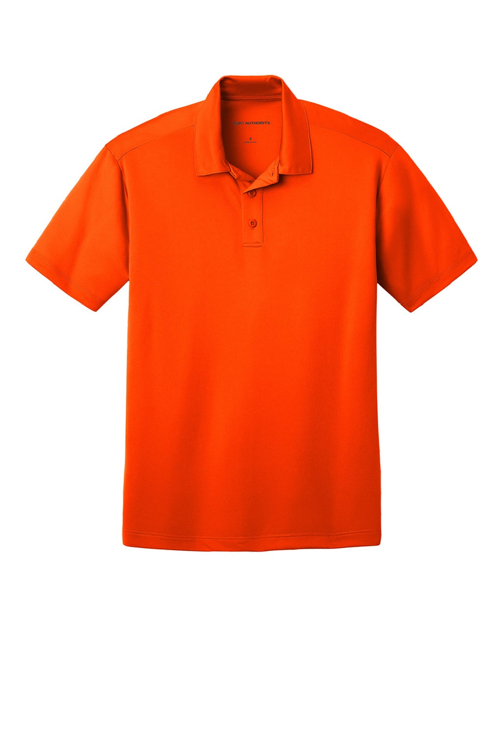 Port Authority K540/TLK540 Mens Silk Touch Performance Moisture Wicking Short Sleeve Polo Shirt Neon Orange Flat Front