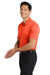 Port Authority K540/TLK540 Mens Silk Touch Performance Moisture Wicking Short Sleeve Polo Shirt Neon Orange Model Side