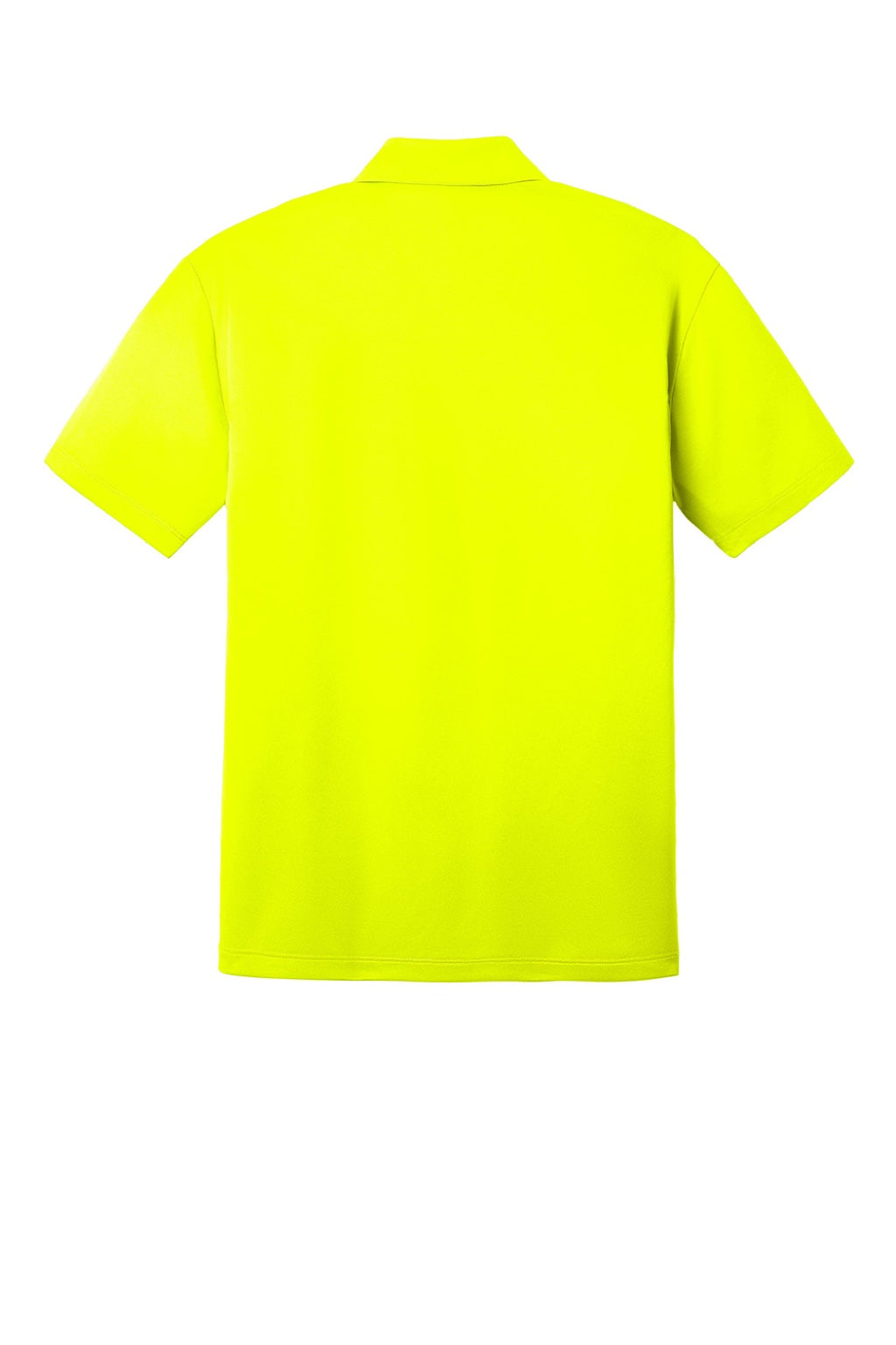 Port Authority K540/TLK540 Mens Silk Touch Performance Moisture Wicking Short Sleeve Polo Shirt Neon Yellow Flat Back