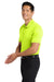 Port Authority K540/TLK540 Mens Silk Touch Performance Moisture Wicking Short Sleeve Polo Shirt Neon Yellow Model Side