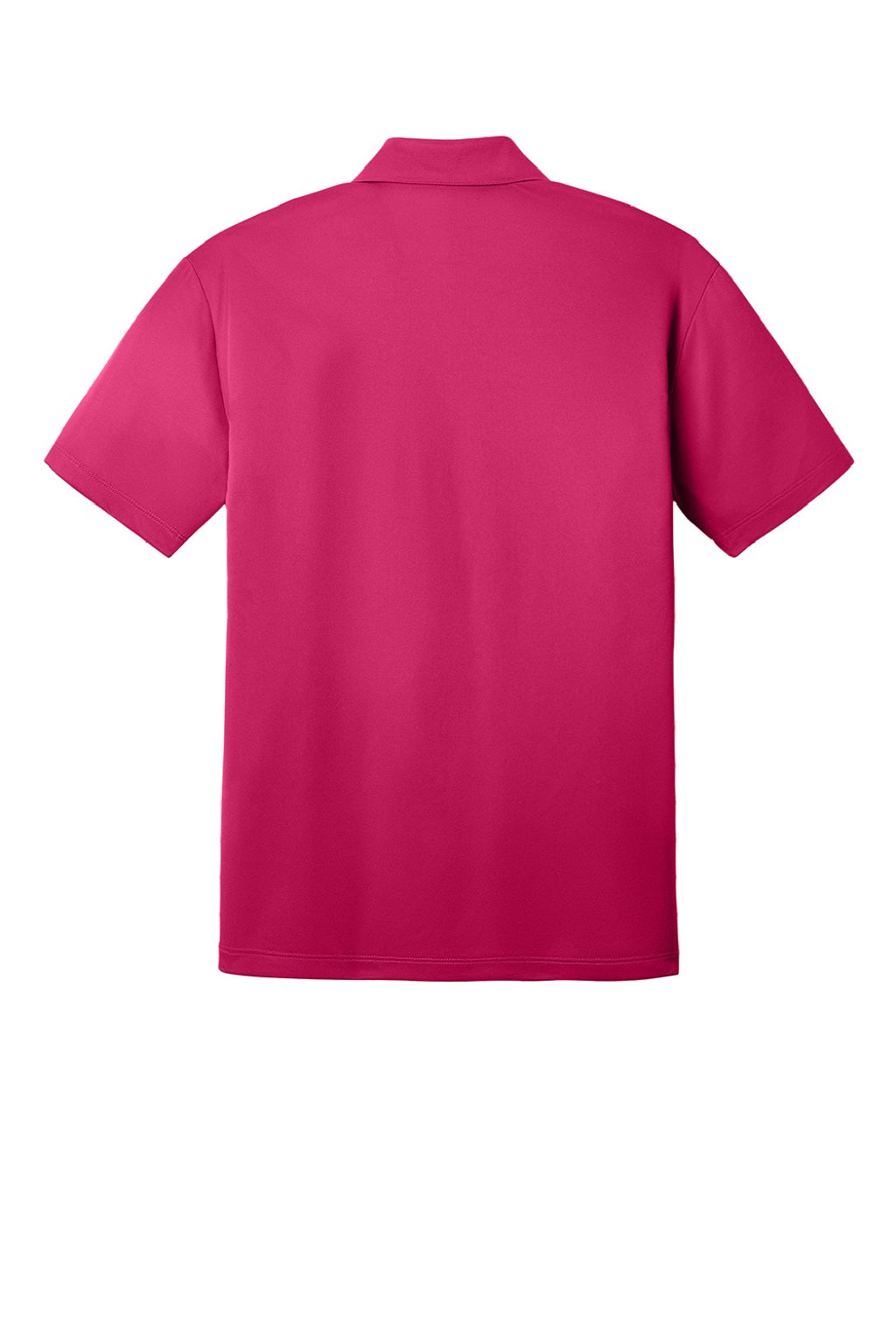 Port Authority K540/TLK540 Mens Silk Touch Performance Moisture Wicking Short Sleeve Polo Shirt Raspberry Pink Flat Back