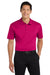Port Authority K540/TLK540 Mens Silk Touch Performance Moisture Wicking Short Sleeve Polo Shirt Raspberry Pink Model Front
